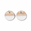 Resin & Wood Stud Earrings EJEW-N017-003A-5