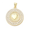 Brass Micro Pave Cubic Zirconia Pendants KK-H539-17A-06-1