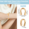 500Pcs Brass Wire Guardian KK-BBC0025-16B-G-2