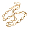 10MM 304 Stainless Steel Oval Link Chain Necklaces for Women X-NJEW-G194-04G-4
