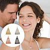 4Pcs 4 Colors Brass Micro Pave Cubic Zirconia Tube Bails KK-DR0001-17-7