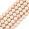 Natural Fossil Beads Strands G-E110-8mm-2-1