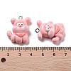 Opaque Resin Puppy Pendants LS-RESI-R444-02B-3