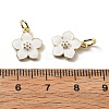 Brass Enamel Charms KK-Z114-23G-02-3