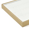 4 Rows Imitation Leather Jewelry Earring Trays CON-G023-03-3