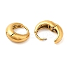 Real 18K Gold Plated 304 Stainless Stee Hoop Earrings EJEW-U009-02G-01-2