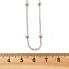 Brass Satellite Chains Necklaces for Women NJEW-D302-28P-5
