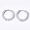 Tarnish Resistant 304 Stainless Steel Huggie Hoop Earrings EJEW-N016-003-1