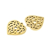 5Pcs 201 Stainless Steel Pendants LS-STAS-MO56-02B-G-2