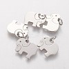 Tarnish Resistant 304 Stainless Steel Pendants STAS-Q201-T463S-1