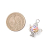 Opaque Printed Acrylic Pendants PALLOY-JF04496-2