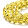 Drawbench Transparent Glass Beads Strands GLAD-Q012-8mm-06-3