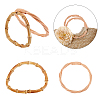 4Pcs 2 Style Bamboo & Rattan Bag Handle DIY-AR0002-80-1