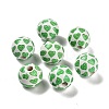St. Patrick's Day Series Printed Schima Wood European Beads WOOD-V002-01J-1