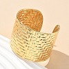 304 Stainless Steel Cuff Bangles for Women AJEW-P127-24G-3