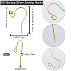 10 Pairs 925 Sterling Silver Earring Hooks STER-BBC0005-88-2