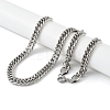 Non-Tarnish 201 Stainless Steel Curb Chain Necklace NJEW-I127-01P-2