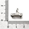 Brass Micro Pave Cubic Zirconia Charms KK-P295-13P-3