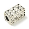 Tibetan Style Alloy European Beads FIND-U015-12AS-03-2