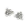 Butterfly Tibetan Style Alloy Links connectors X-TIBE-5369-AS-LF-3