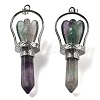 Natural Fluorite Pointed Big Pendants KK-H491-01P-05-1