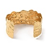 Ion Plating(IP) 304 Stainless Steel Cuff Bangles for Women BJEW-Z078-21G-3