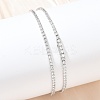 925 Sterling Silver Pave Crystal Cubic Zirconia Tennis Necklaces for Women NJEW-C096-01A-P02-1