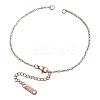 304 Stianless Steel Cable Chain Bracelet Making STAS-CJ0001-135RG-5