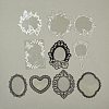10Pcs 10 Styles Vintage Lace Waterproof PET Stickers Sets LS-DIY-M066-05B-2