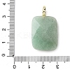 Natural Green Aventurine Faceted Pendants G-B186-01G-03-3