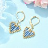 304 Stainless Steel Leverback Earrings for Women EJEW-MZ00408-6