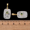 Natural Quartz Crystal Pendants G-P628-01G-10-3