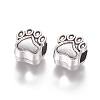 Tibetan Style European Beads X-MPDL-6160-AS-RS-2
