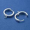 201 Stainless Steel Huggie Hoop Earrings Findings STAS-A167-01U-S-2