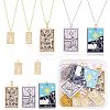 DIY Jewelry Tarot Pendant Necklace Making Kits DIY-SZ0009-78-1