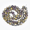 Electroplate Glass Beads Strands EGLA-S176-04-C01-2