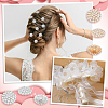 16Pcs 2 Colors 1-Hole Alloy Rhinestone Shank Buttons BUTT-GA0001-17-5