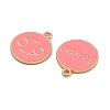 Alloy Enamel Pendants ENAM-XCP0001-45B-02-2