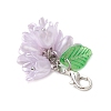 7Pcs Flower ABS Plastic Imitation Pearl & Acrylic Pendant Decorations HJEW-JM02882-5