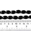 Natural Black Stone Beads Strands G-M206-47-5