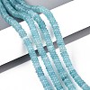 Dyed Natural White Jade Beads Strands G-T142-6mm-05F-1