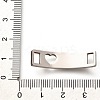 201 Stainless Steel Laser Cut Curved Connector Charms STAS-Z119-32P-01-3