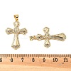 Brass Micro Pave Cubic Zirconia Pendants KK-R229-10G-E-3