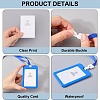 Rectangle Plastic ID Badge Holder with Lanyard AJEW-CP0006-04B-6