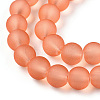 Transparent Glass Bead Strands GLAA-S031-8mm-33-1-3