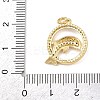 Brass Micro Pave Cubic Zirconia Pendants LS-KK-H525-01A-G-3