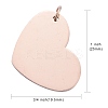Ion Plating(IP) 304 Stainless Steel Stamping Blank Tag Pendants LS-STAS-I311-26RG-3