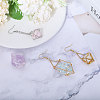 6 Pairs 304 Stainless Steel Hoop Earring Findings EJEW-CA00001-8