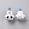 Baking Paint Brass Bell Pendants KKB-S002-015A-2