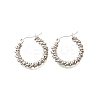 201 Stainless Steel Hoop Earrings LS-EJEW-Q026-14P-A-2